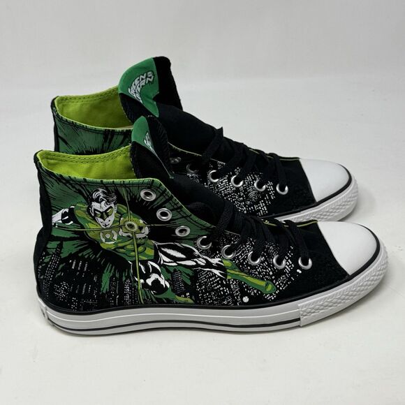 Converse All Star Hi DC Comics Green Lantern Shoes Mens 8 Womens 10 Graphic - Picture 5 of 16